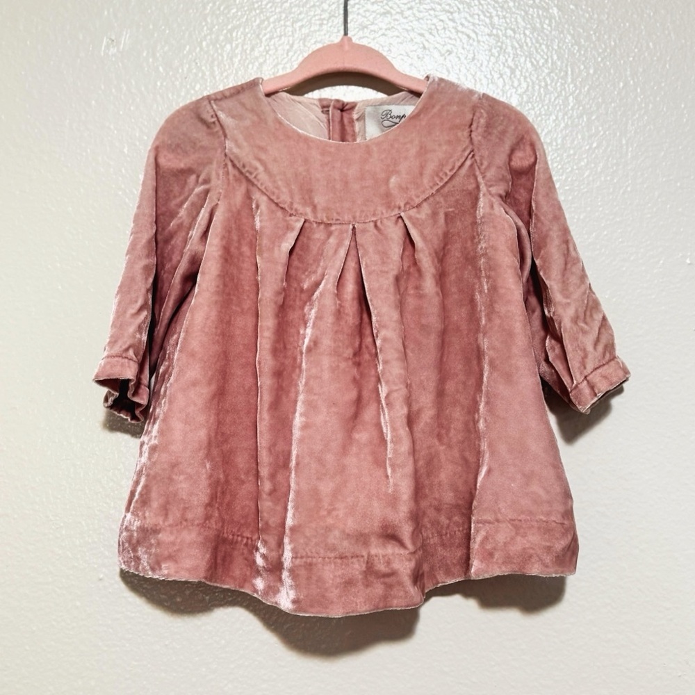 Bonpoint dress silk blended shine dress 12m
